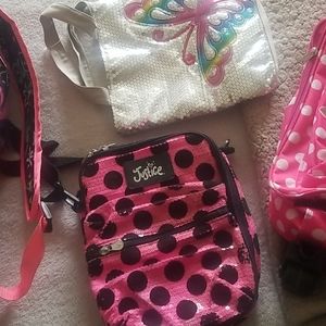 Girls Justice Lunch box and purse